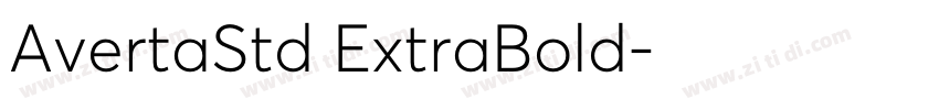 AvertaStd ExtraBold字体转换